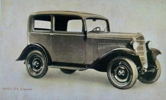 1935 Kauf des ersten Opel (Opel P4) als erstes Firmenfahrzeug